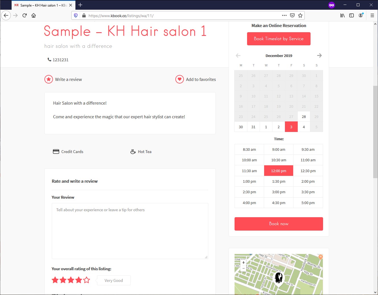 KBook service booking